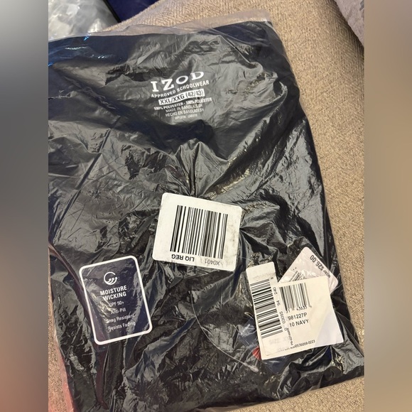 NWT Classic Izod Kids Navy Polo Shirt Sz XXL - Picture 2 of 5
